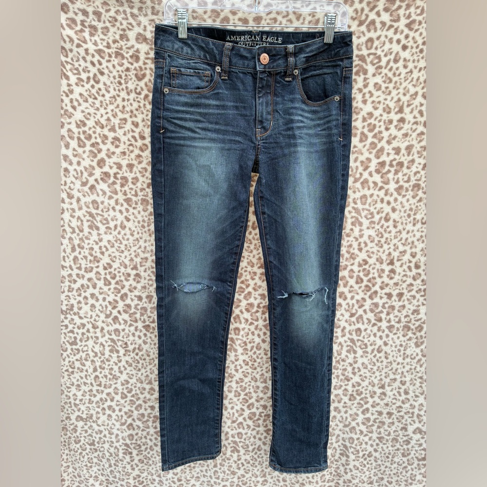 American Eagle Outfitters Women's Dark Blue Jeans